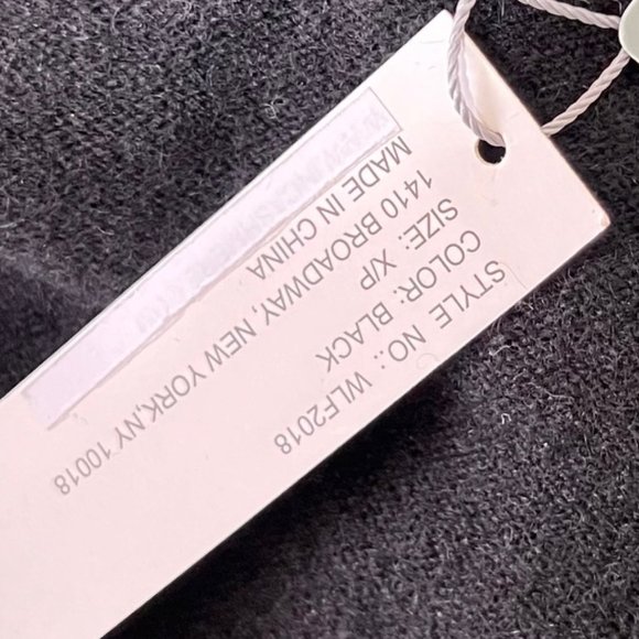 NEW! InCashmere 100% Cashmere Short Sleeve Mock Neck Sweater Black, Sz X/P- US 0 - Picture 14 of 16